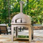 Fontana Forni Mangiafuoco Wood-Fired Pizza Oven On Cart - Anthracite - FTMF-A + FTCART-L Backyard