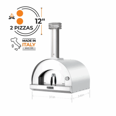 Fontana Forni Margherita Wood-Fired Pizza Oven - Stainless - FTMAR-S