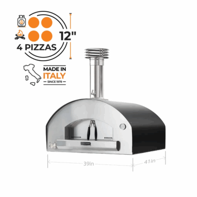 Fontana Forni Roma Hybrid Pizza Oven - Anthracite - FTROM-H-A