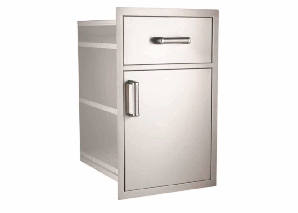 Fire Magic Premium Flush 20-Inch Pantry Access Door and Drawer Combo