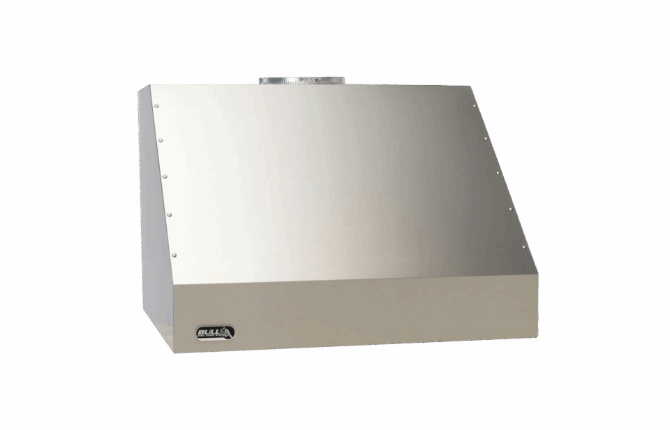 Bull 36-Inch Stainless Steel Outdoor Vent Hood designed for covered patios and outdoor grilling areas