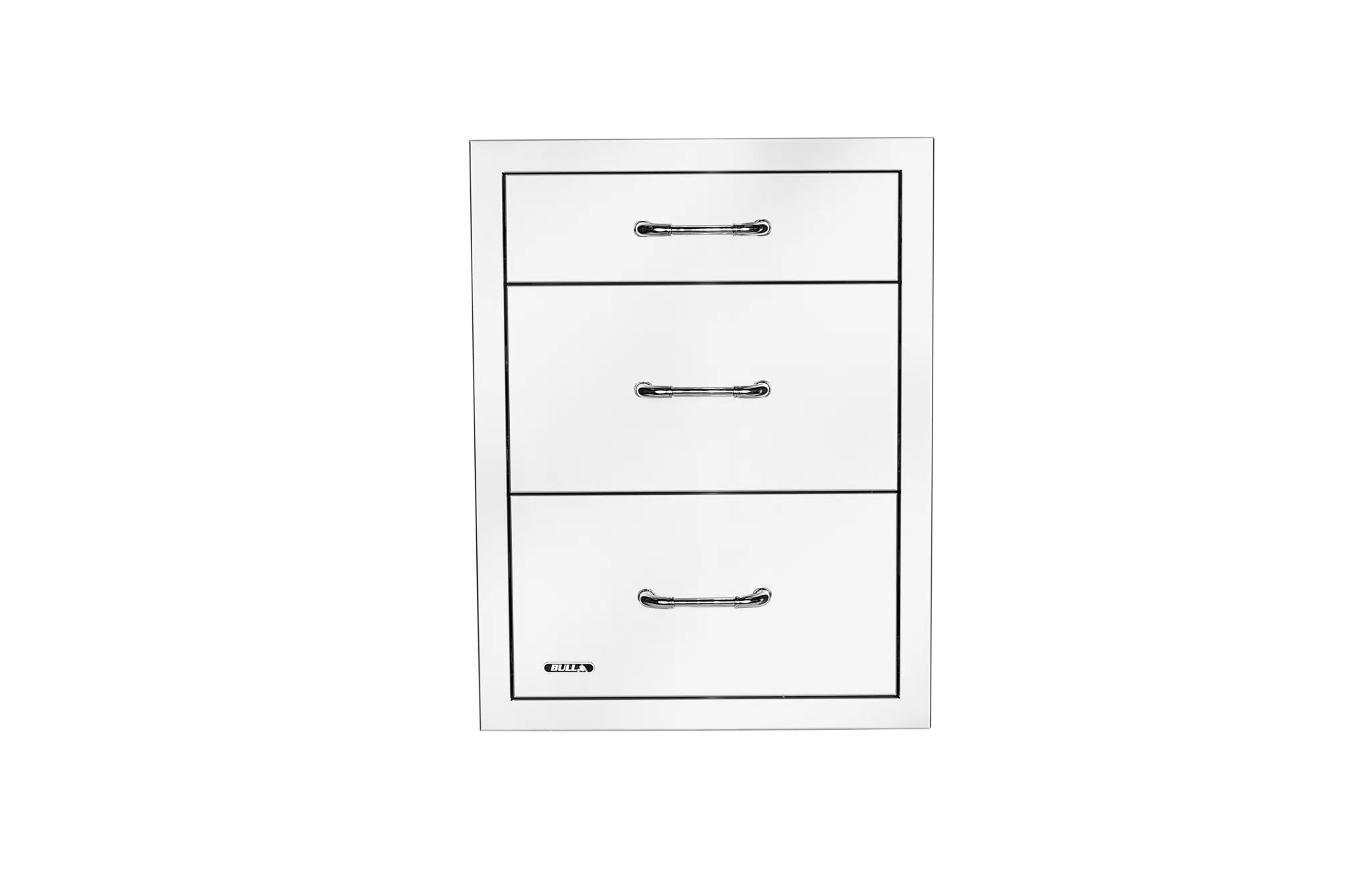 Bull BBQ 21-Inch Stainless Steel Triple Access Drawer with Reveal