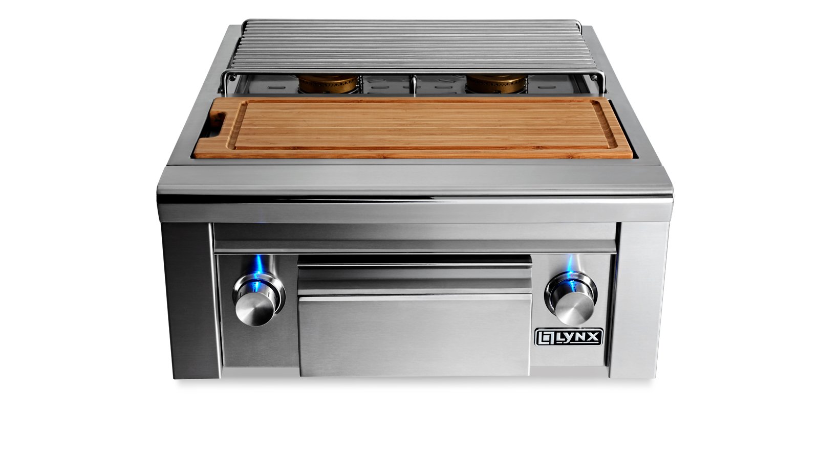 Lynx Professional Built-In Natural Gas Double Side Burner with Prep Center