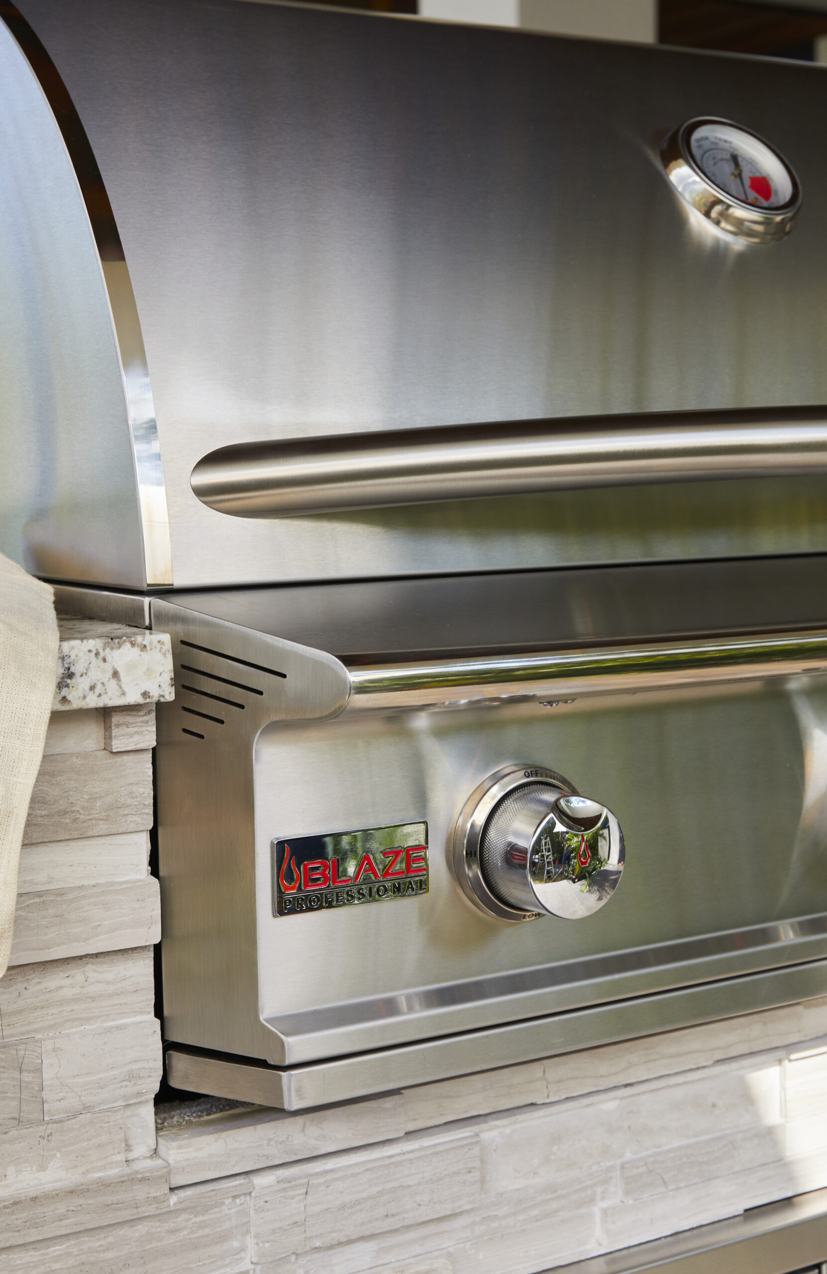 Closeup of Blaze Grill