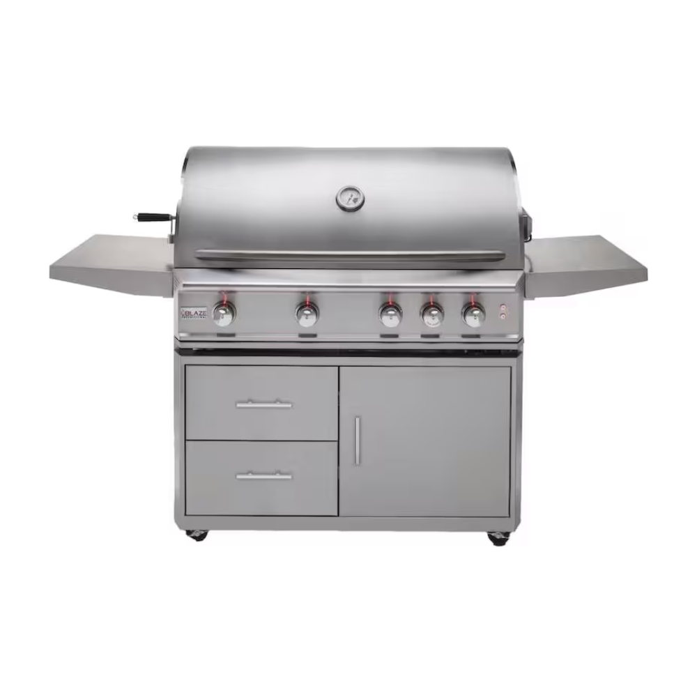Blaze Professional LUX 44-Inch 4-Burner Freestanding Propane Gas Grill With Rear Infrared Burner