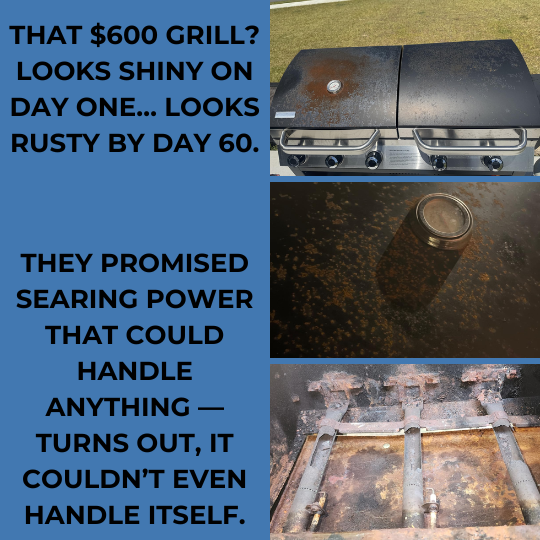 Cheap Grills rust