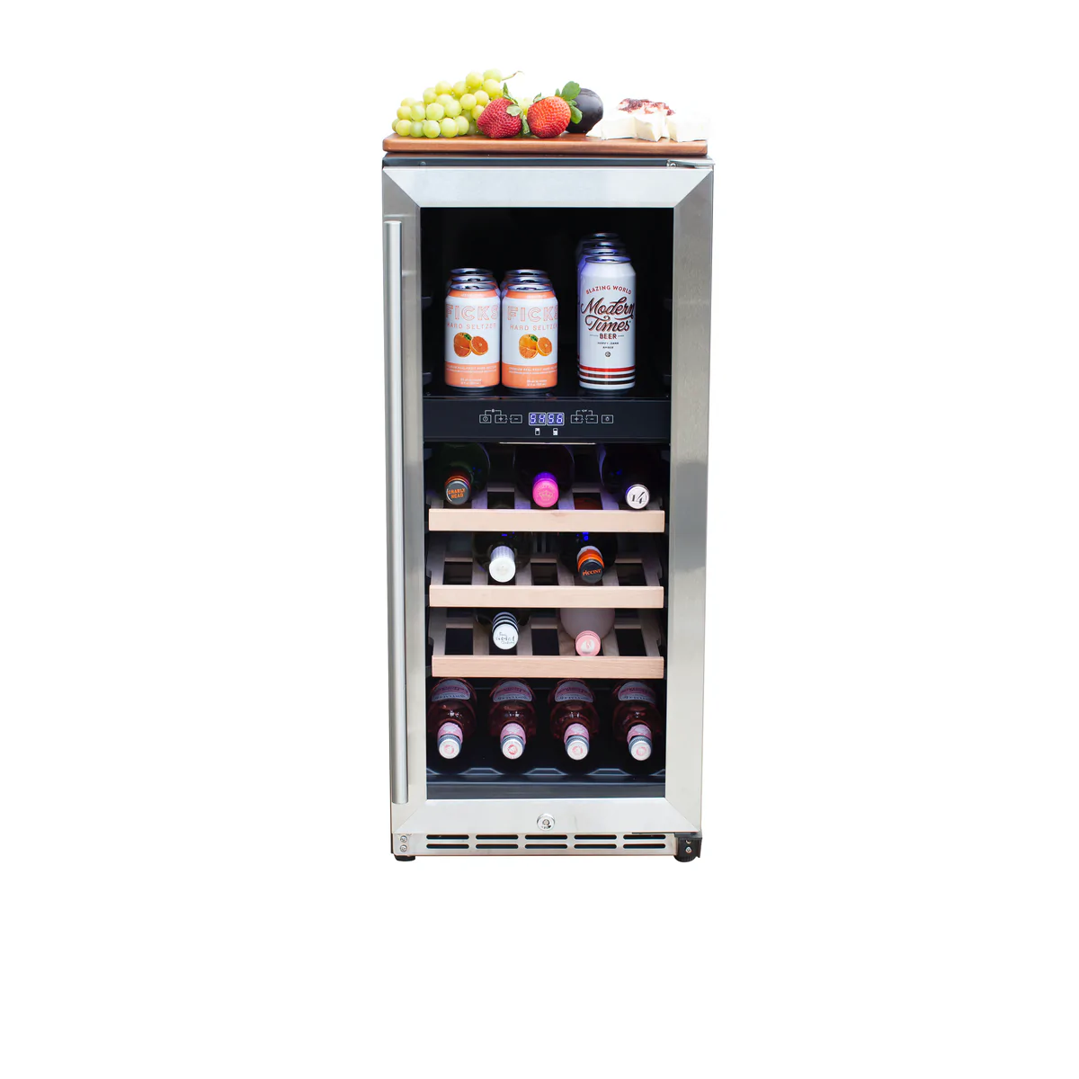 Summerset 15 Inch Outdoor Rated Dual Zone Wine Cooler