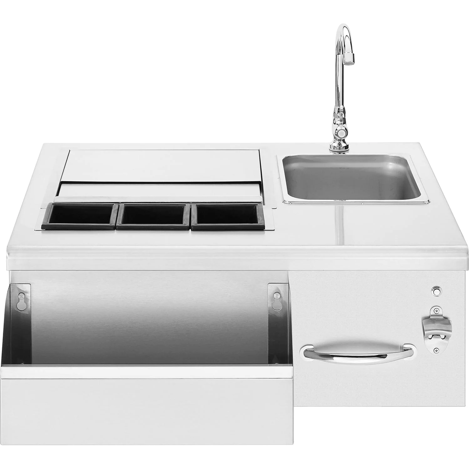 SUMMERSET – 30″ Lighted Beverage & Prep Station