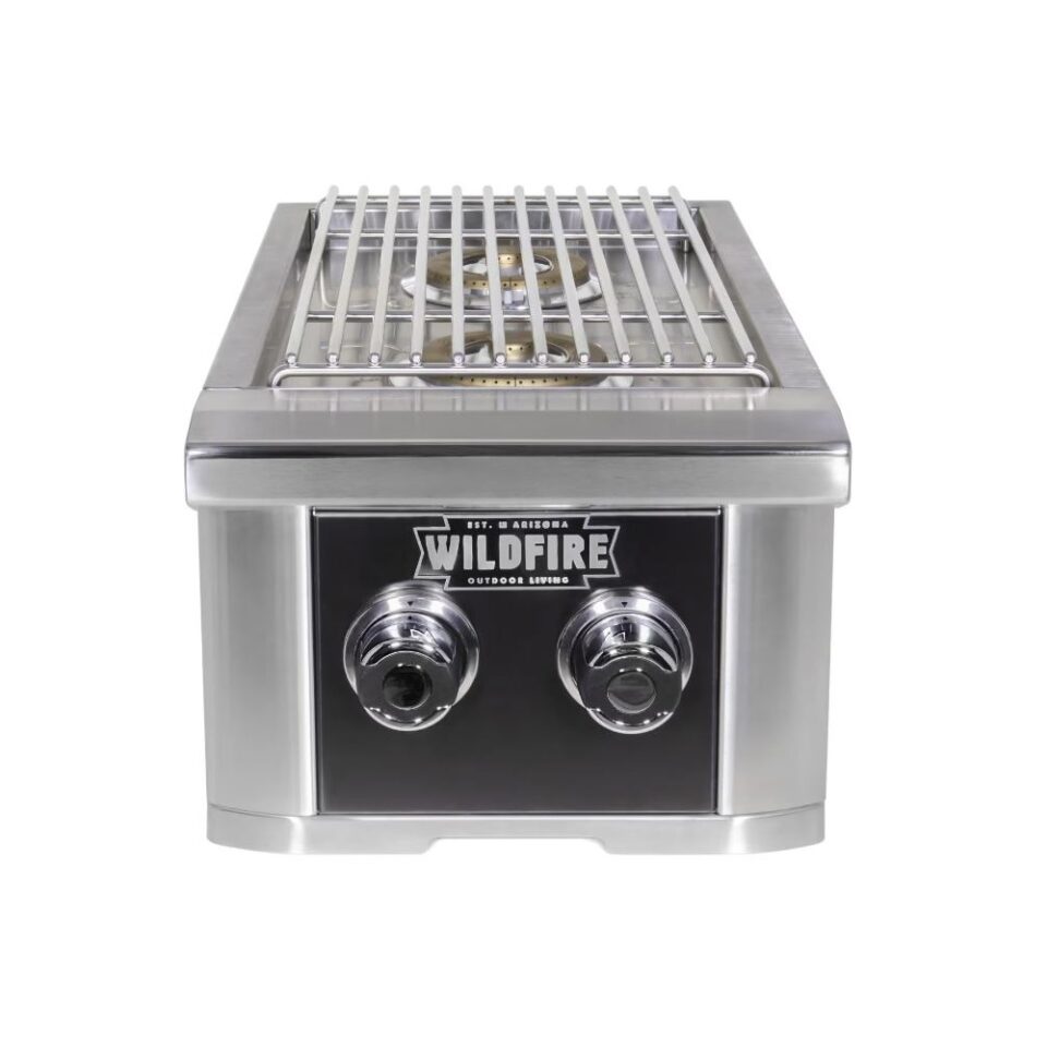 Wildfire Ranch Black 304 SS Gas Double Side Burner