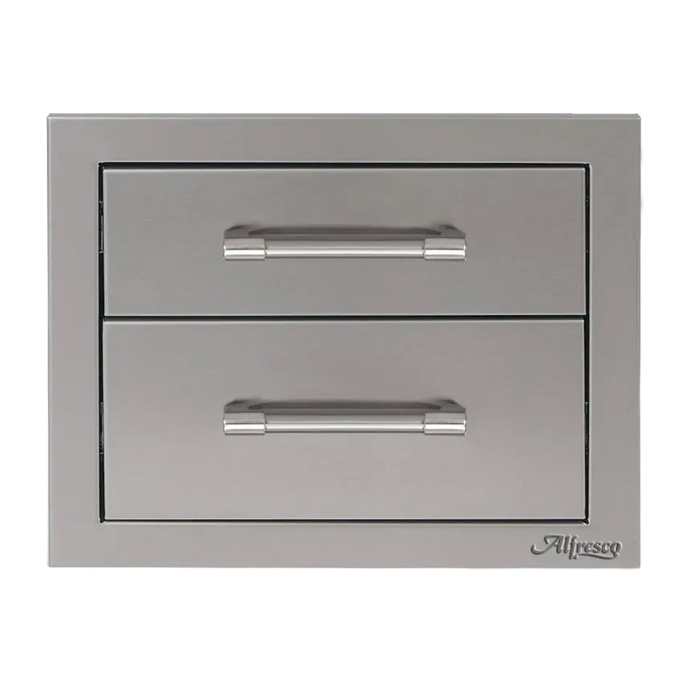 Alfresco 17-Inch Soft-Close Double Drawer – AXE-2DR-SC