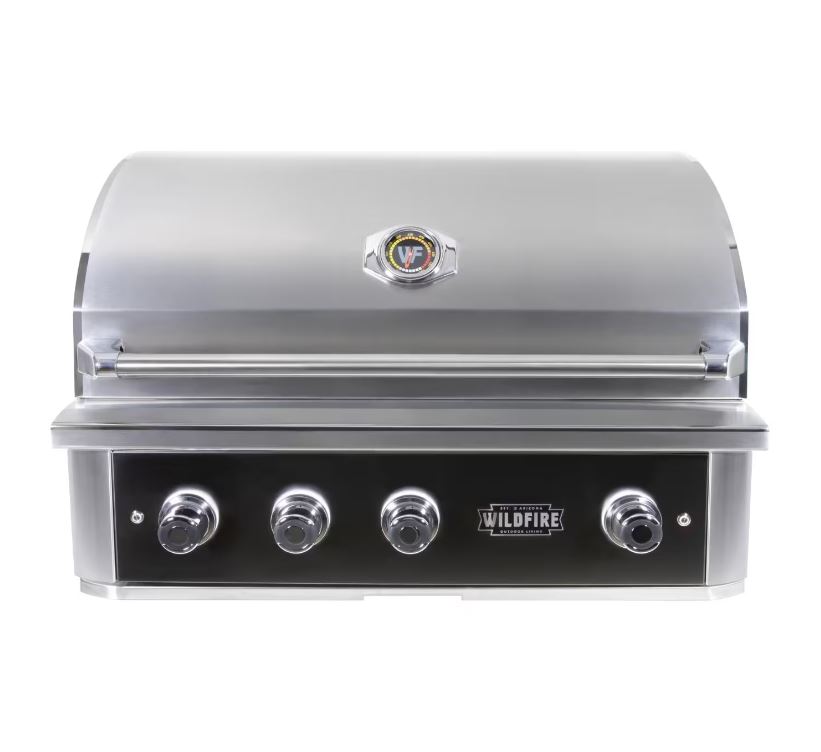 Wildfire Ranch PRO 36-Inch built in grill in black 304 stainless steel