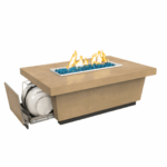 American Fyre Designs 52-inch Contempo LP Select Firetable - 785 Cafe Blanco