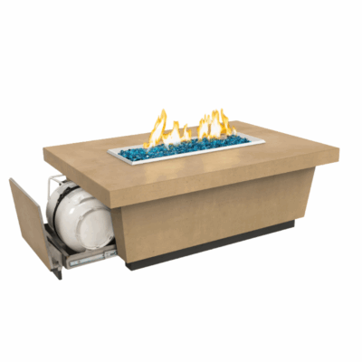 American Fyre Designs 52-inch Contempo LP Select Firetable - 785 Cafe Blanco