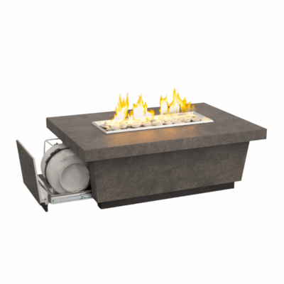 American Fyre Designs 52-inch Contempo LP Select Firetable - 785 Dark Basalt