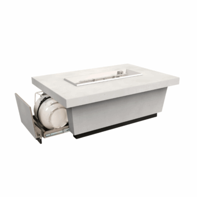 American Fyre Designs 52-inch Contempo LP Select Firetable - 785 White