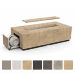 American Fyre Designs Legend Long LP Select 72-Inch Rectangular Fire Table - 587