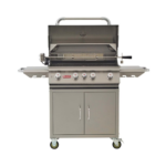 Bull Angus 30-Inch 4-Burner Freestanding Gas Grill Open Lid
