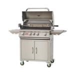 Bull Angus 30-Inch 4-Burner Freestanding Gas Grill Side Open