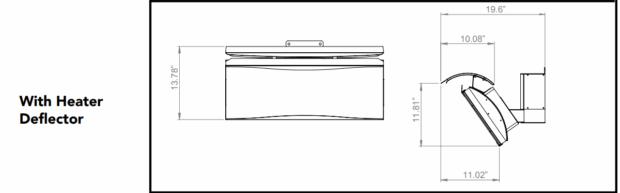 Bromic Heating Platinum Smart-Heat Gas Specs with deflector