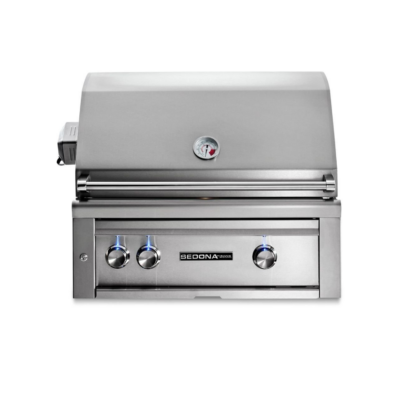 Lynx Sedona 30 Inch Built-In Gas Grill w Rotisserie, One ProSear, & One SS Tube Burner - L501PSR