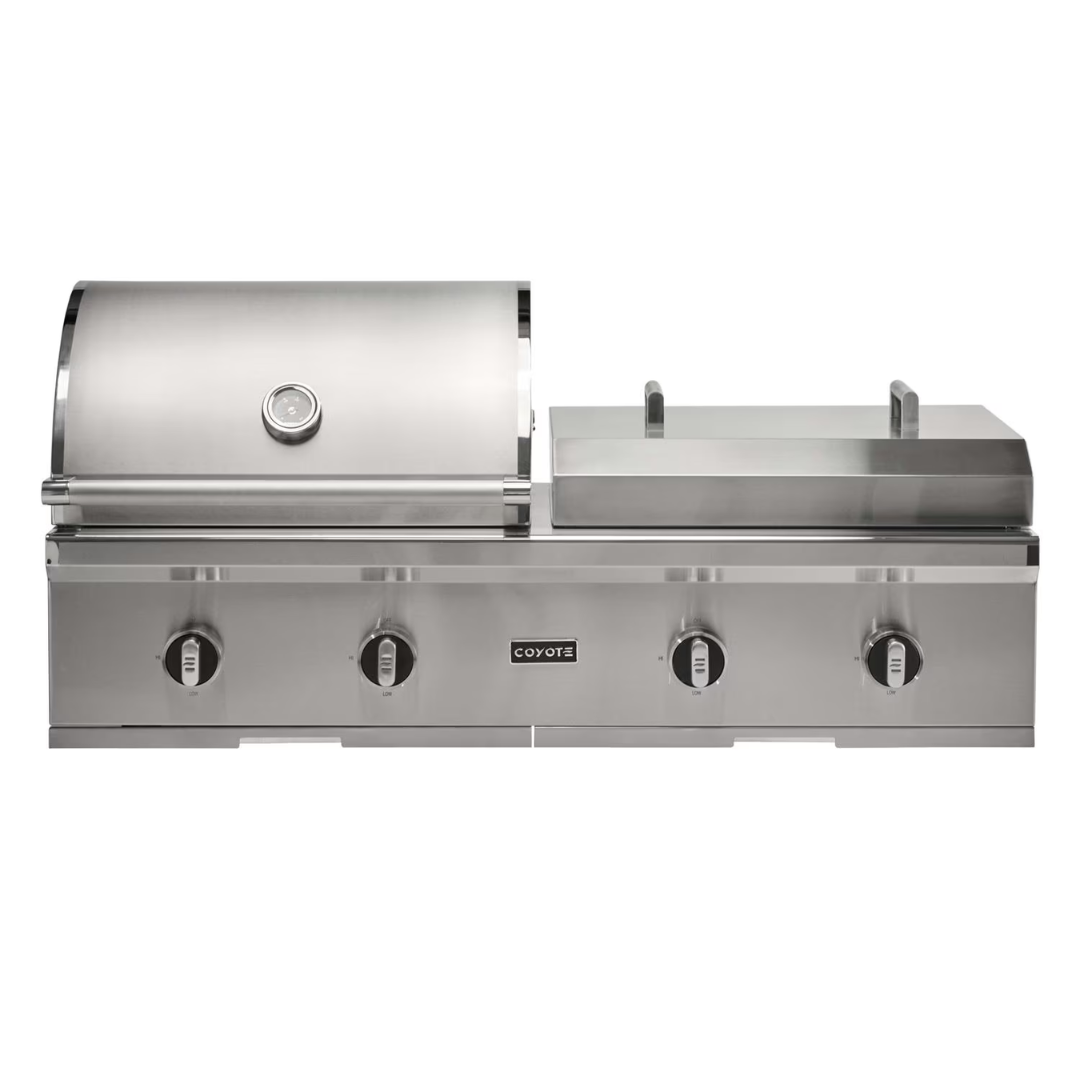 Coyote Outdoor Living C3CO50 50 Inch Built-In Grill and Griddle - Closed Coyote Outdoor Living C3CO50 50 Inch Built-In Grill and Griddle - Closed