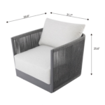 ELEMENTI CAPRI OUTDOOR ALUMINUM CLUB SPECS