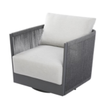ELEMENTI CAPRI OUTDOOR SWIVEL CLUB CHAIR Side View