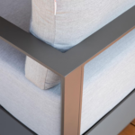 Elementi Newport Outdoor Aluminum Swivel Club Chair w/ Sunbrella Cushions - OS-2505W - Image 6