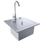Texan Series 15 in. Stainless Steel Drop in Bar Sink TEX-15SK