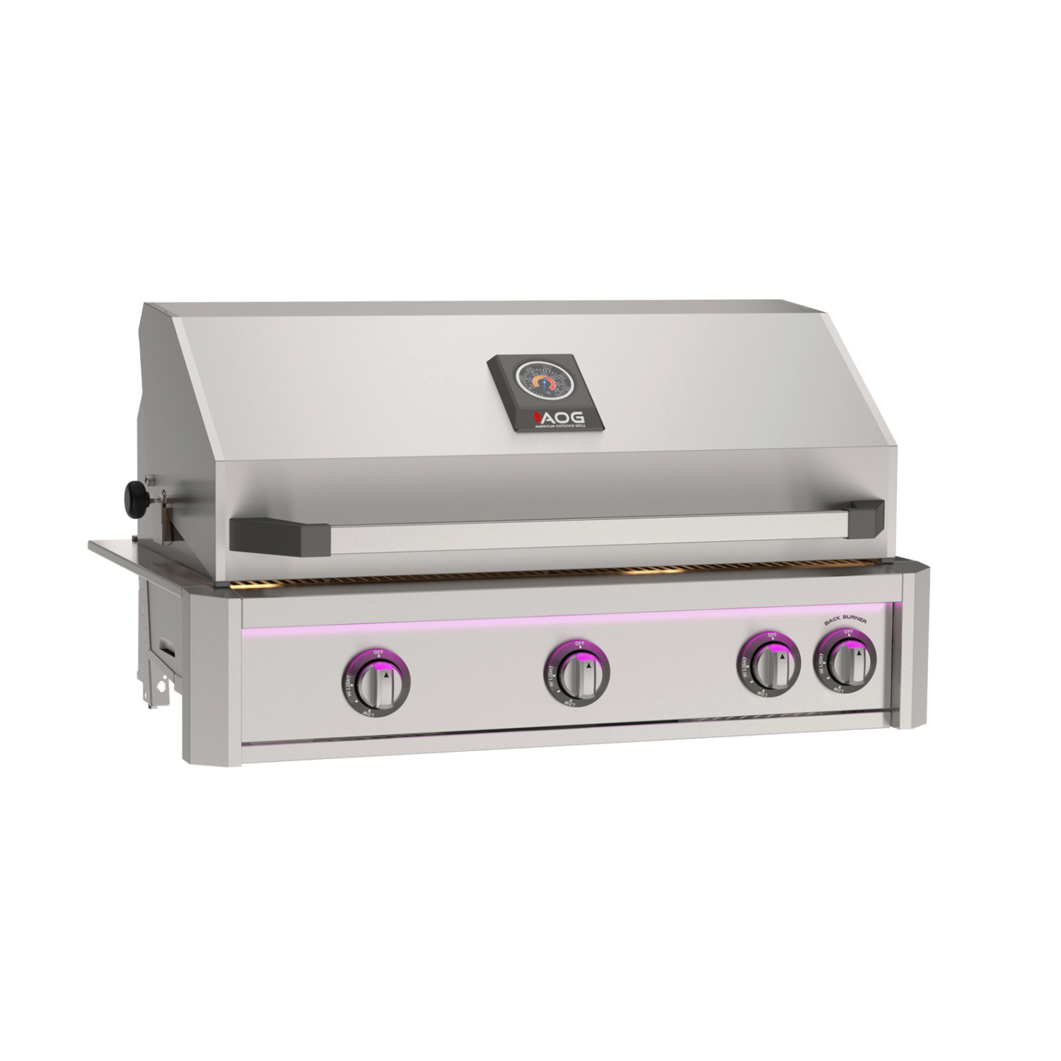 NEW AOG L – Series 36″ Natural Gas Built-In Grill with Backburner & Rotisserie Kit – AOG36LN