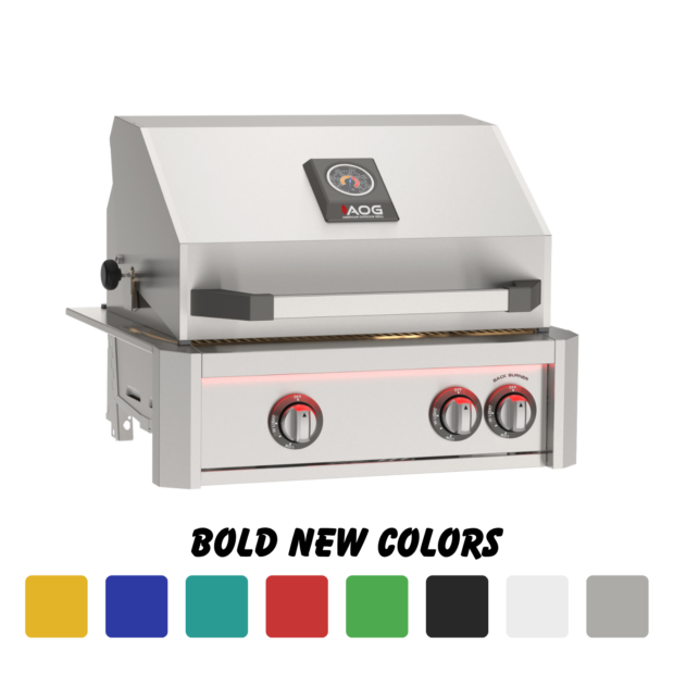 American Outdoor Grill 24-in L-Series Built-In Natural Gas Grill with Lights and Rotisserie – AOG24LN