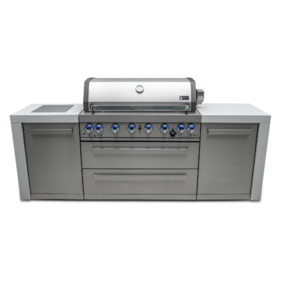 Mont Alpi Deluxe 805 Series 8 Ft Outdoor Kitchen Island w Side Burner - MAi805-D (1)
