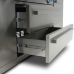 Mont Alpi - MAi805-D - Deluxe Grill Island - Stainless Steel - Drawers Open Closeup