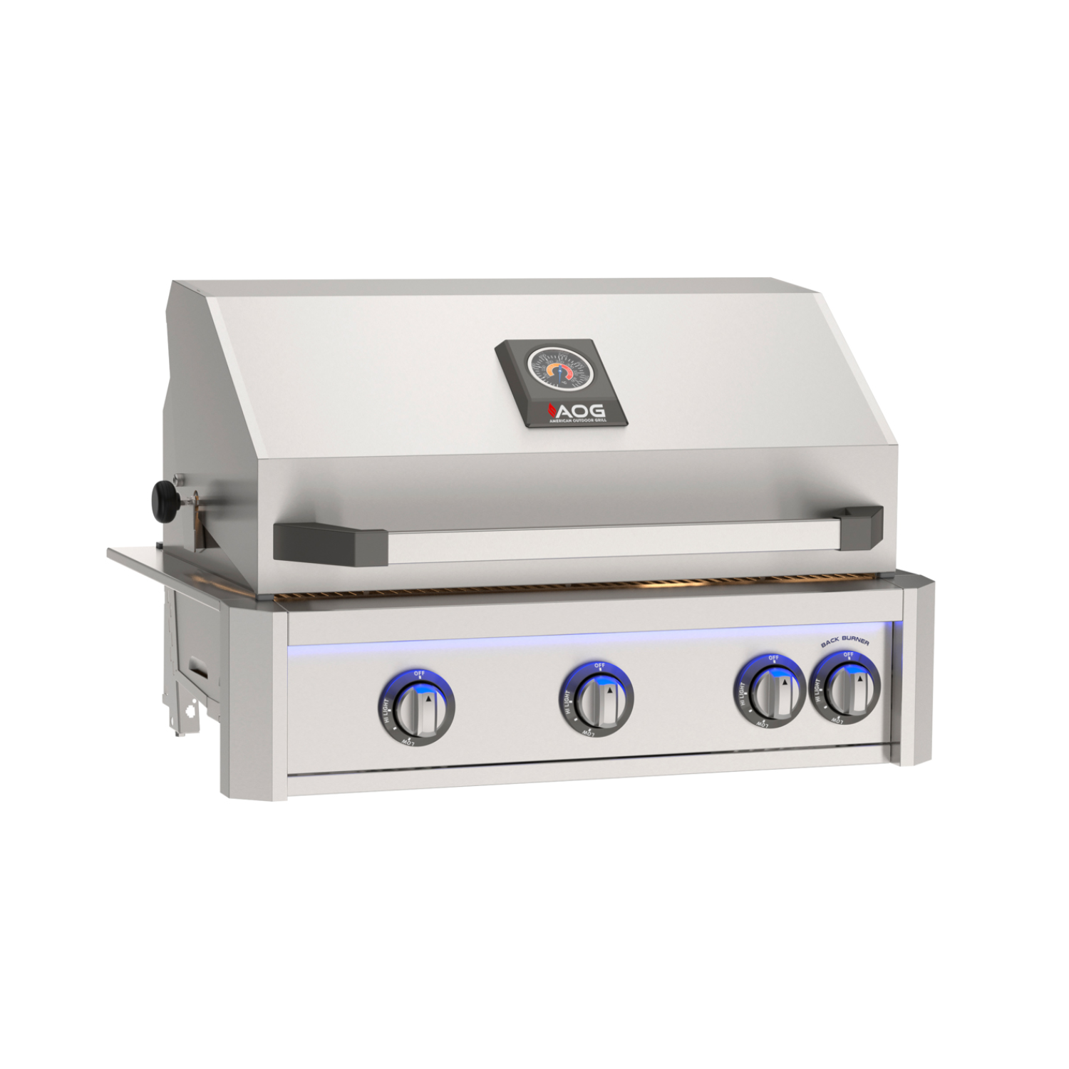 NEW AOG L – Series 30″ Built-In Natural Gas Grill with Backburner & Rotisserie Kit – AOG30LN