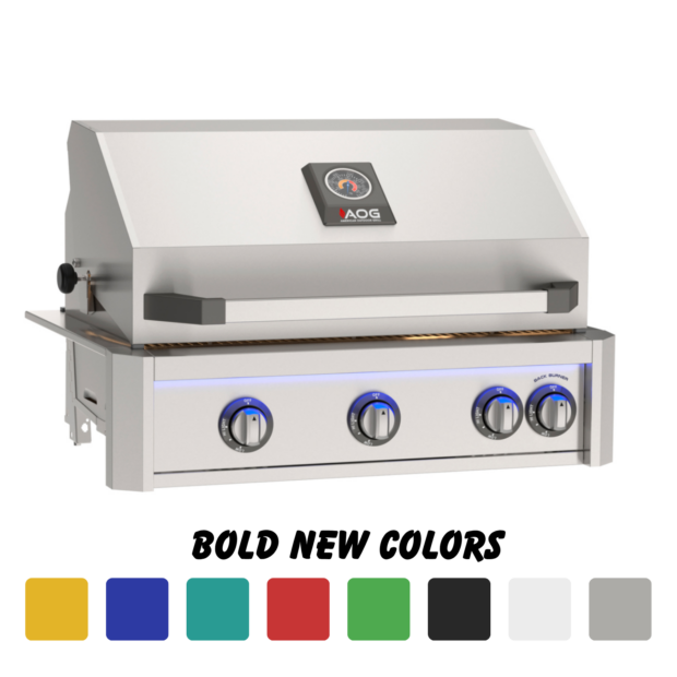 NEW AOG L – Series 30″ Built-In Propane Gas Grill with Backburner & Rotisserie Kit – AOG30LP