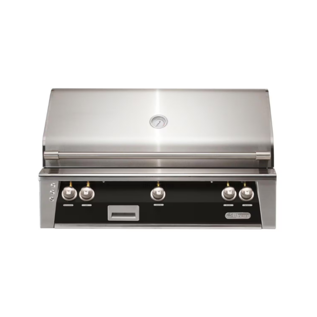 Alfresco ALXE 42-Inch Built-In Grill With Rotisserie in Jet Black Gloss - ALXE-42-S9005