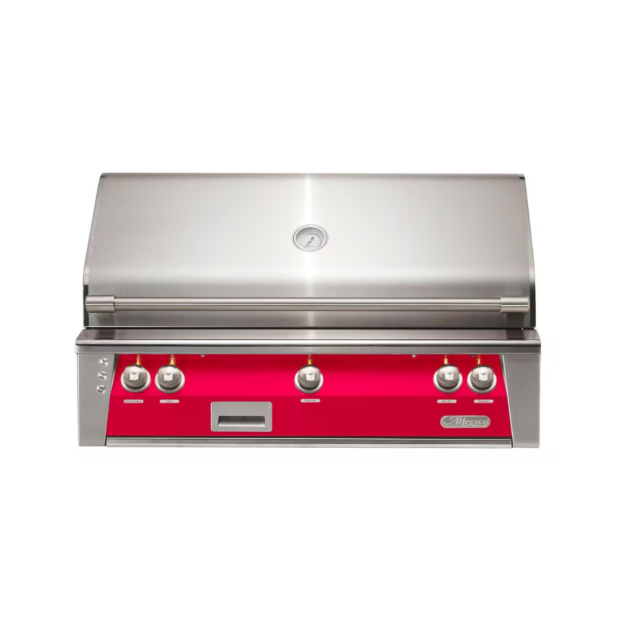Alfresco ALXE 42-Inch Built-In Grill With Rotisserie in Raspberry Red - ALXE-42-S3027