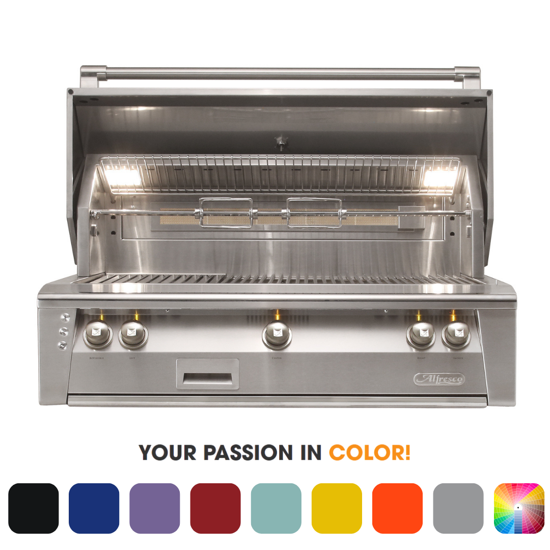 Alfresco ALXE 42-Inch Built-In Propane Gas Grill With Rotisserie – ALXE-42-LP