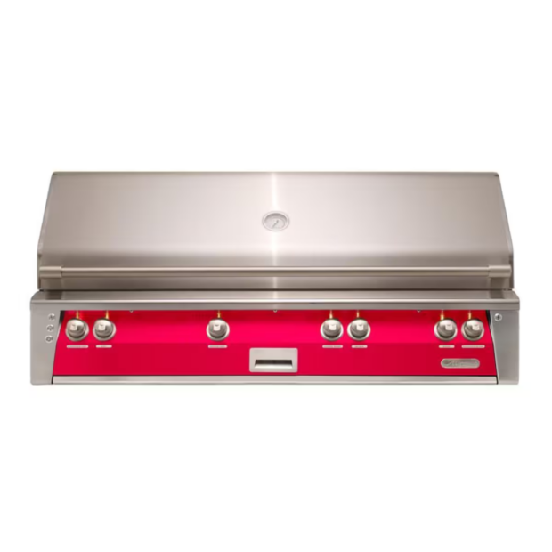 Alfresco ALXE 56-Inch Built-In All Grill With Sear Zone And Rotisserie in Raspberry Red - ALXE-56BFG-S3027