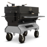 Yoder Smokers 24x48 Flat Top Adjustable Charcoal Grill on Competition Cart