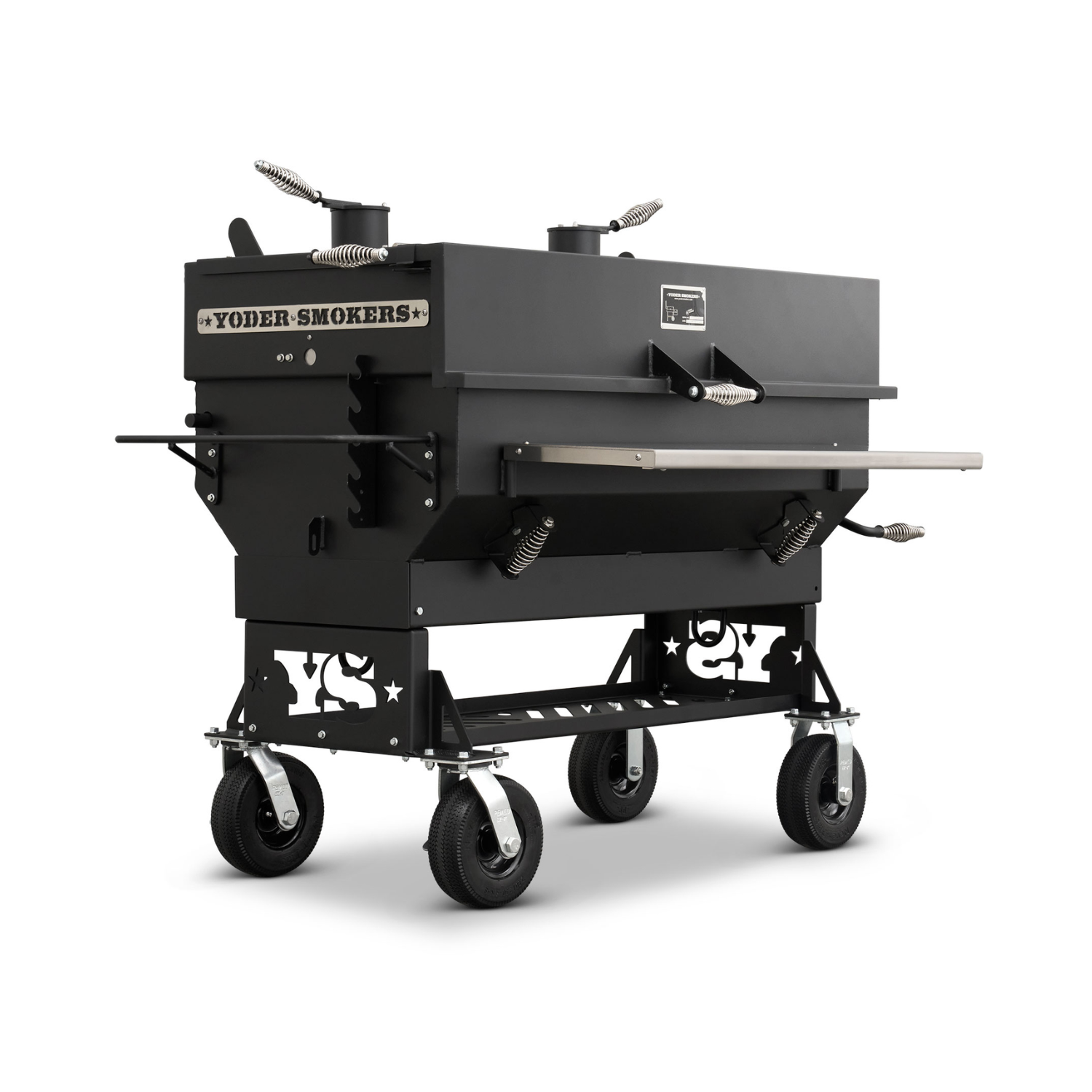 Yoder Smokers 24×48 Flat Top Adjustable Charcoal Grill, Standard Cart Yoder Smokers 24×48 Flat Top Adjustable Charcoal Grill, Standard Cart