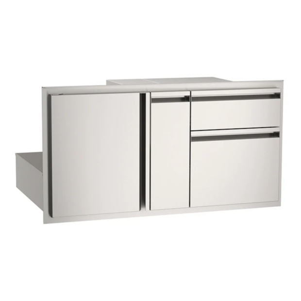 American Outdoor Grill 36.5-in Door w/ Double Drawer & Platter Storage – AOG36ADP