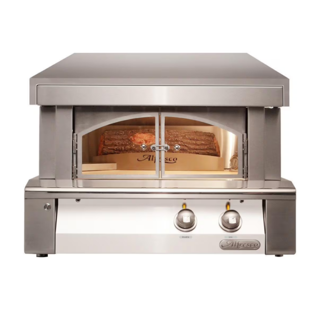Alfresco 30-Inch Outdoor Pizza Oven Plus White Gloss - AXE-PZA-BI-NG-S9003