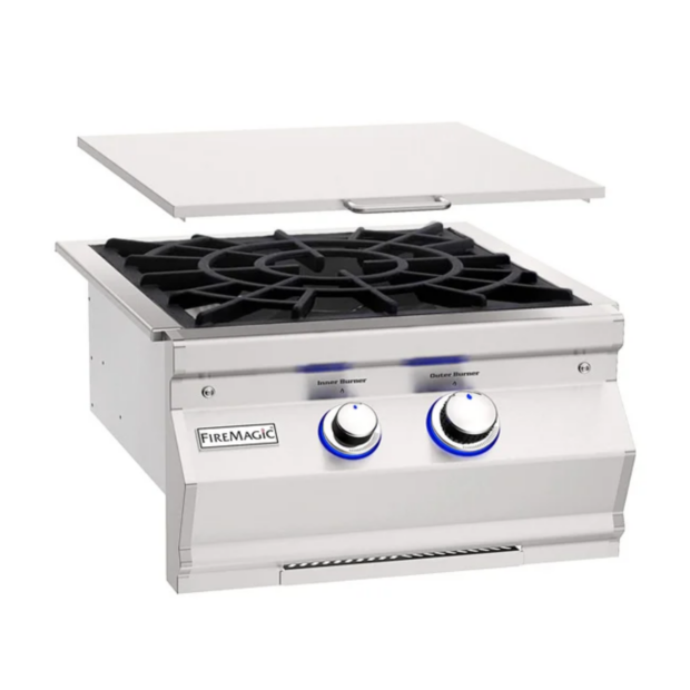 Fire Magic Aurora Power Burner With Porcelain Cast Iron Grid 19-7B2