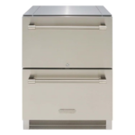 Alfresco PolarCore 24-Inch 5.67 Cu. Ft. Outdoor 2 Drawer Refrigerator