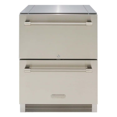 Alfresco PolarCore 24-Inch 5.67 Cu. Ft. Outdoor 2 Drawer Refrigerator
