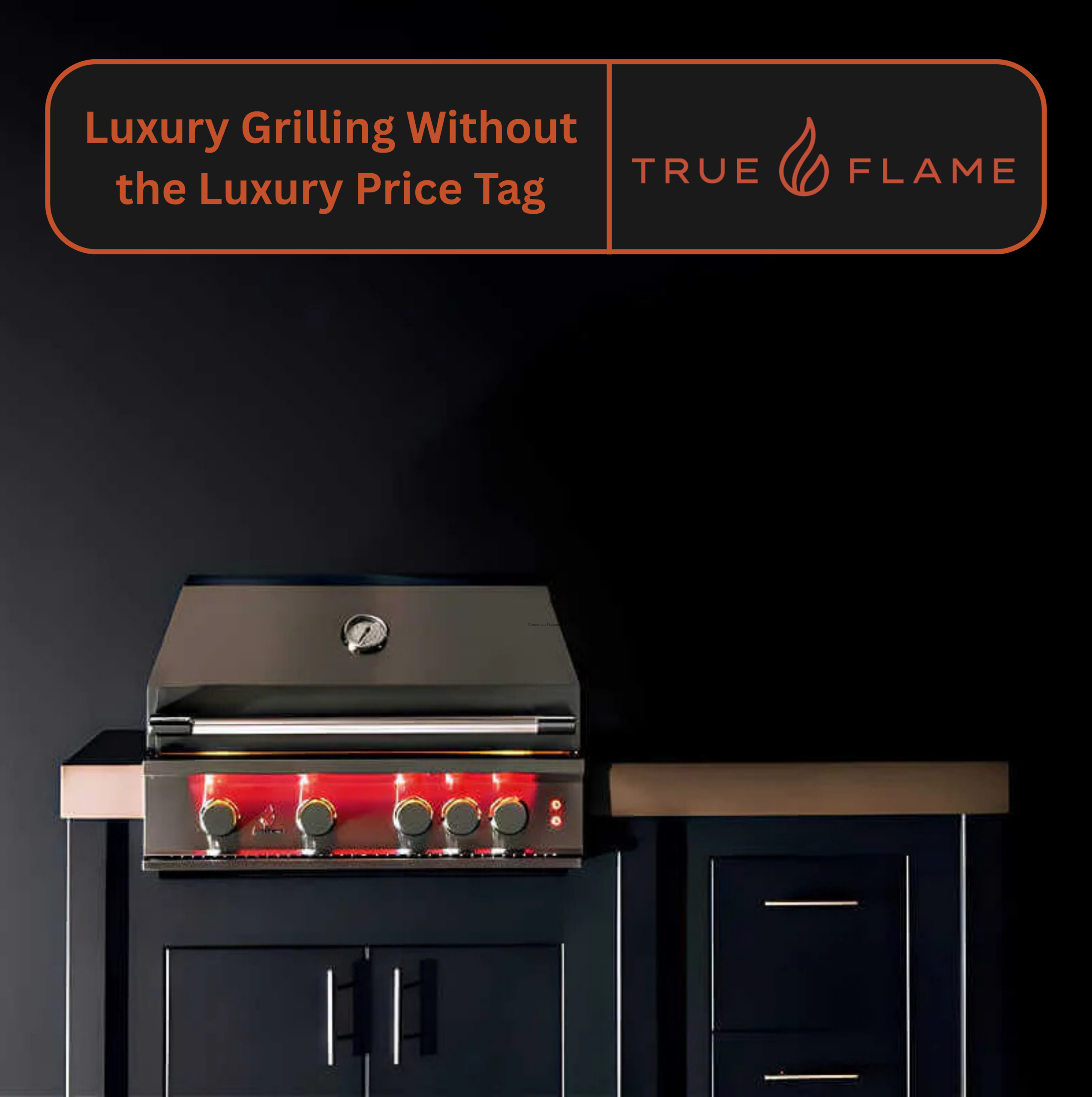 TrueFlame 32 inch grill review – TrueFlame TF32 32-inch 4-burner built-in propane gas grill with LED lighting in outdoor kitchen island